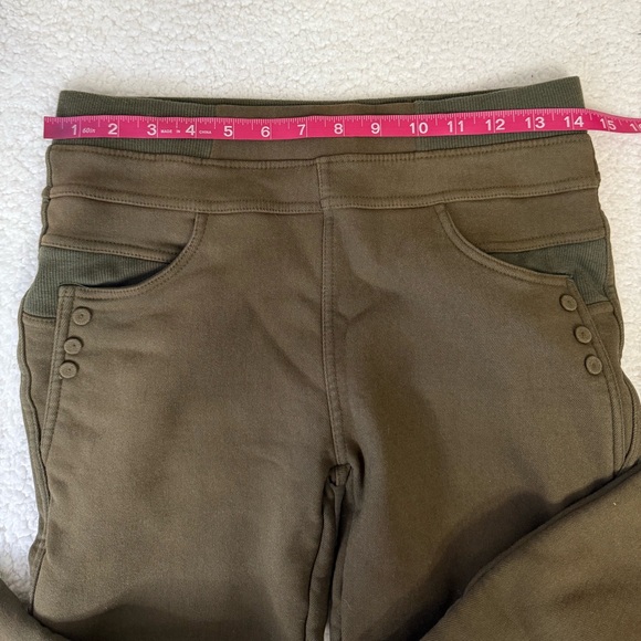 Two toned green fleece lined pants - Picture 8 of 13